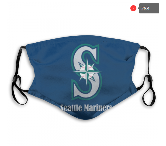 MLB Seattle Mariners #1 Dust mask with filter->mlb dust mask->Sports Accessory